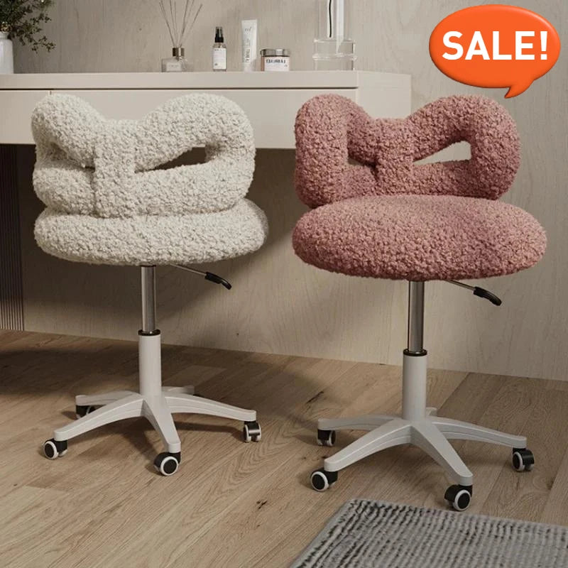 Elegant Modern Swivel Makeup Chair with Aluminum Alloy Base, Upholstered Leather,Adult Minimalist Vanity Seating for Living Room