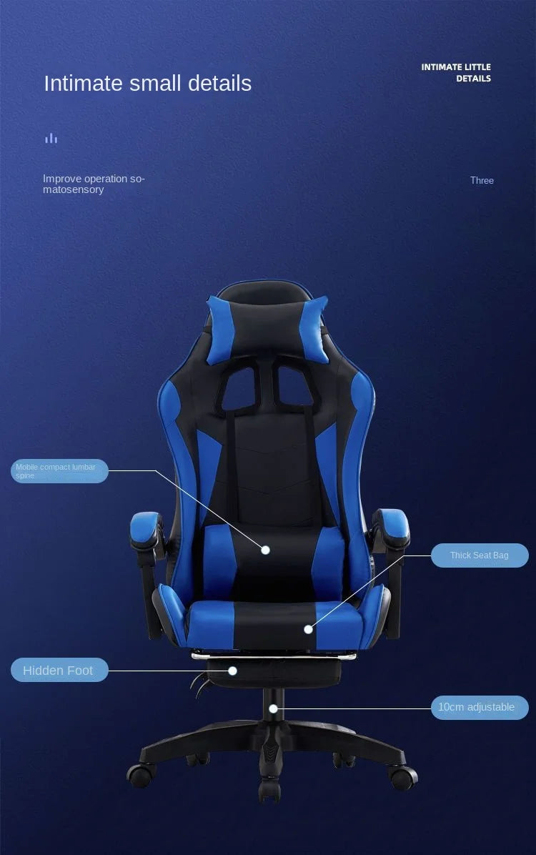 Warming E-sports Chair Office Computer Long Sitting Lounge Chair Dormitory Swivel Chair Playing Games Internet Cafe Anchor New