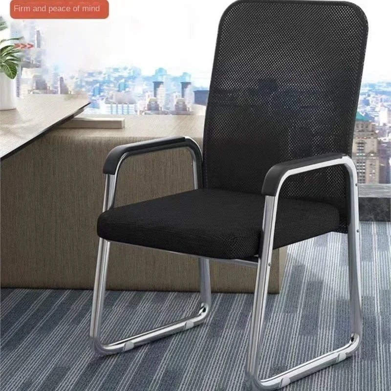 Office Chair Computer Chair, Comfortable Home Sitting Bow Chair,Student Dormitory Backrest Conference Staff Chair