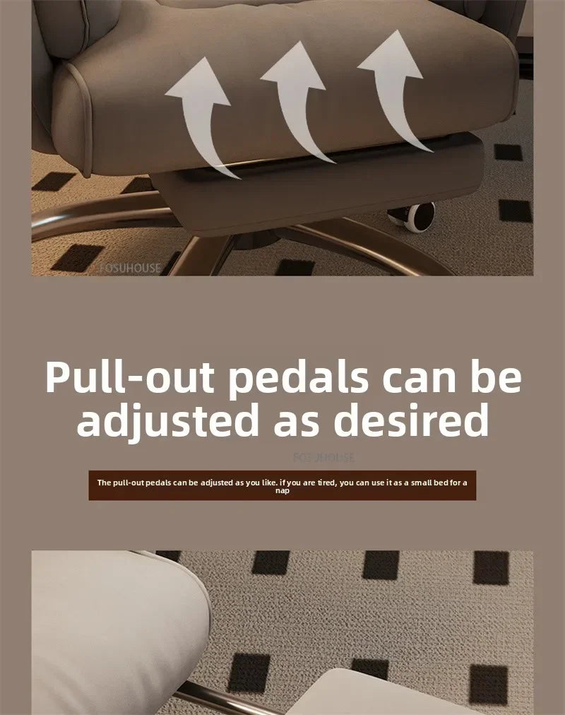 Adjustable Height Computer Chair Comfortable Ergonomic Office Chair Dormitory E-sports Gaming Chair Reclining Backrest Furniture