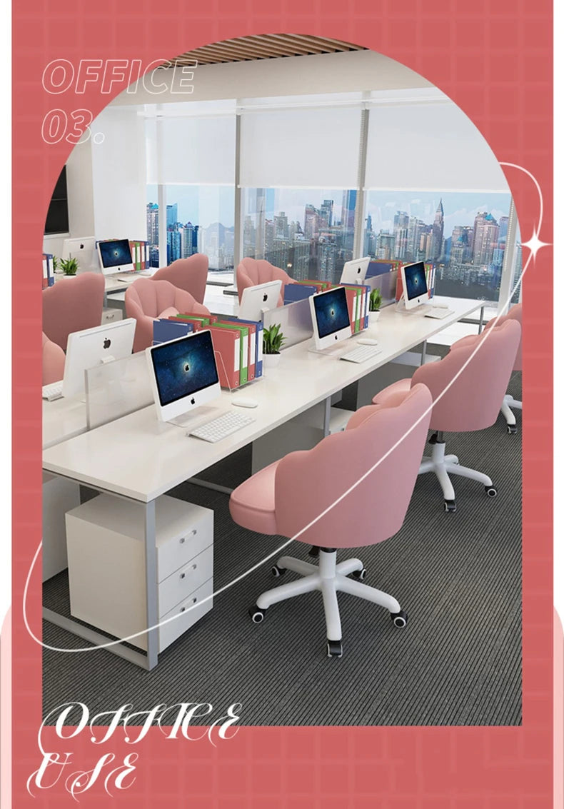 Floor Chair Home Computer Chair Back Bedroom Swivel Chair Comfortable Sedentary Girls Makeup Chair Dormitory Student Seat