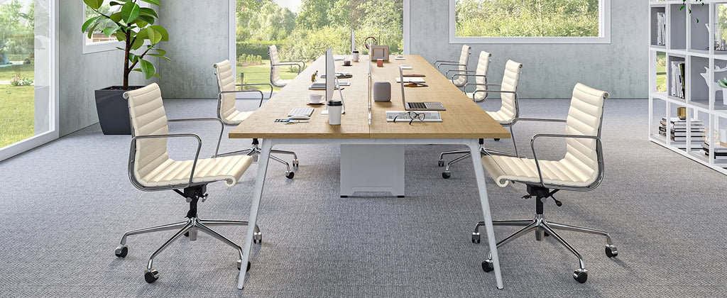 White Mid Back Genuine Leather Swivel Chairs Ergonomic Office Chair Adjustable Swivel Leather Gaming Chair Ribbed Office Chair