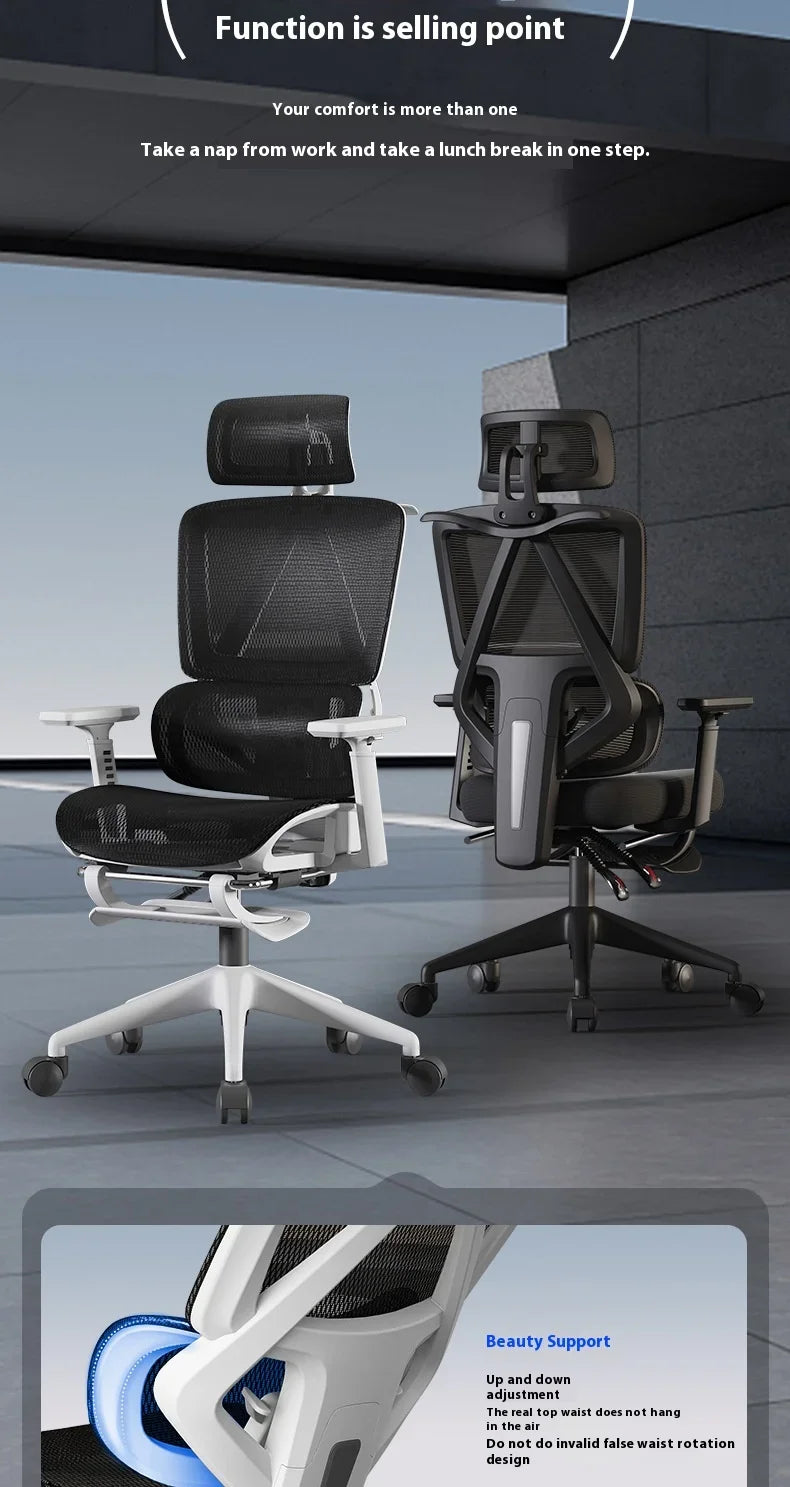 Ergonomic Chair Dresser Back Support Computer Gaming Chairs Wheels Massage Foot Rest Adjustable Sedia Da Ufficio Furniture