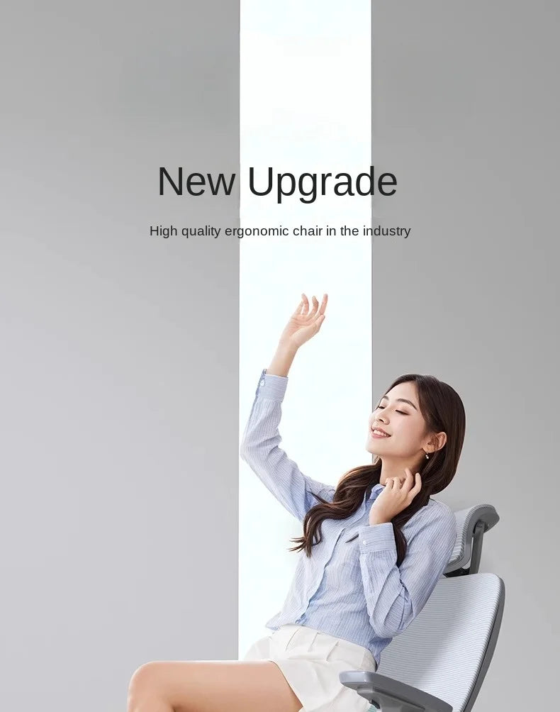 Adjustable Ergonomic Office Chair with Lumbar Support, Breathable Mesh Back, Soft Seat, and Tilt Function for Extended Sitting