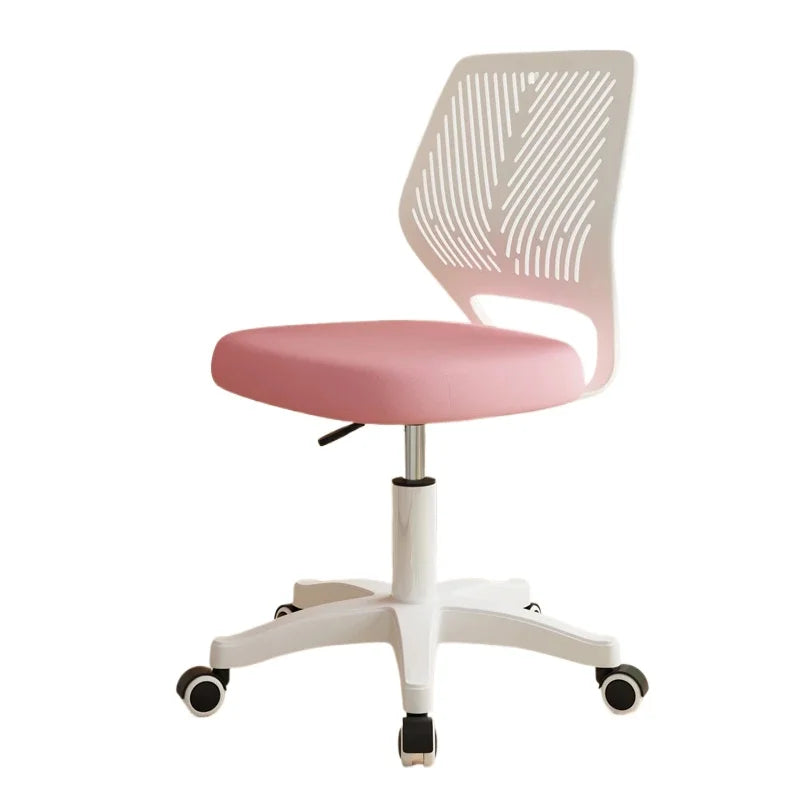 Mesh Task Chair 2024 Edition Pink Office Chair with Plush Padded Seat Swivel Adjustable Desk Chair Ergonomic Office Chair