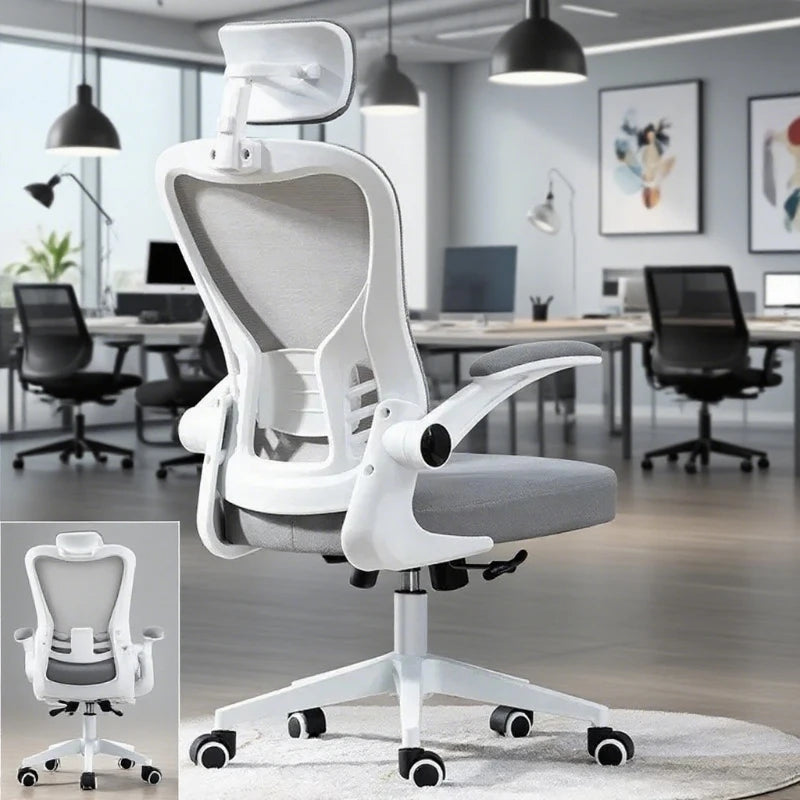 Ergonomic Office Chair Adjustable Headrest Breathable Mesh Back Multi - Angle Reclining Bureaustoel Home Office Study Gaming