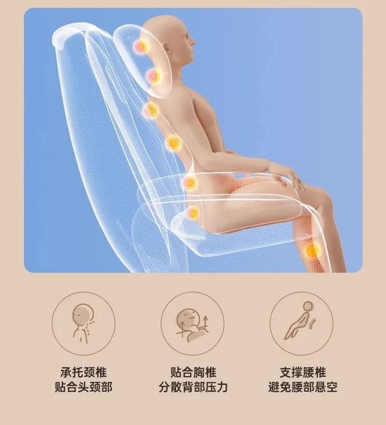 Designer Lounge Living Room Chairs Comfortable Modern Ergonomic Leather Living Room Chairs Nordic Sofa Poltrona Home Furniture