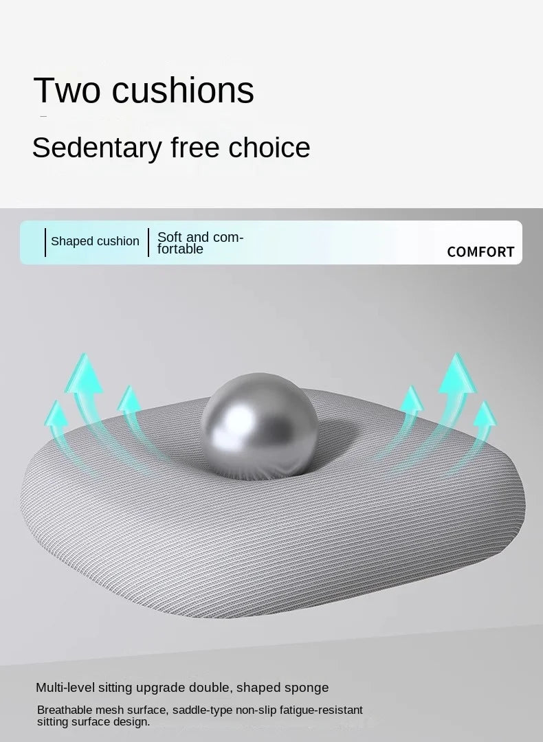 Adjustable Ergonomic Office Chair with Lumbar Support, Breathable Mesh Back, Soft Seat, and Tilt Function for Extended Sitting