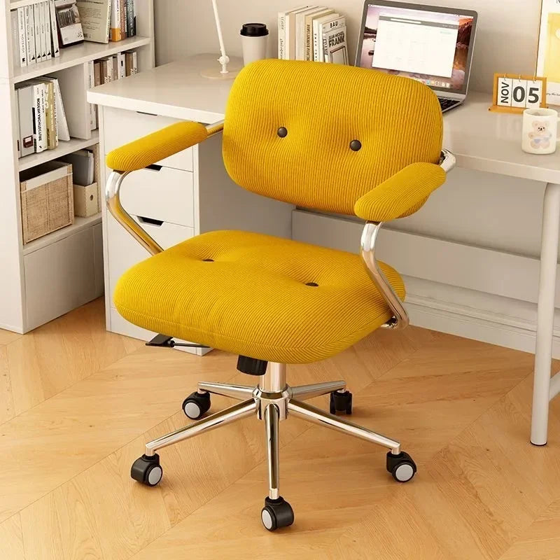 Chair Home Comfortable Sedentary Study Office Chair Bedroom Light Luxury Makeup Chair Simple Lifting Desk Computer Chair