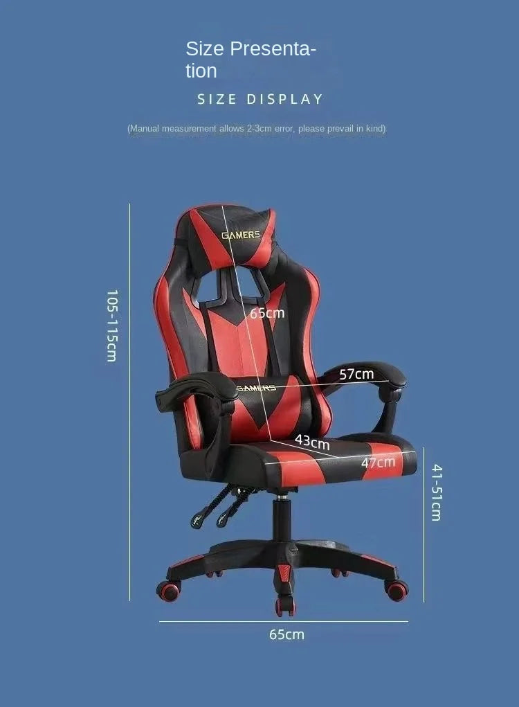 Warming E-sports Chair Office Computer Long Sitting Lounge Chair Dormitory Swivel Chair Playing Games Internet Cafe Anchor New