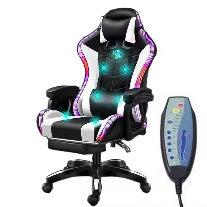 Fast Shipping Silla Gamer Cheap Computer Gaming Chair Computer Adjustable Racing Gaming Chair with RGB and Massage