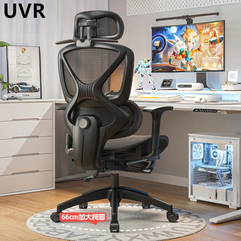 UVR Reclinable Boss Chair Sedentary Comfort Mesh Staff Sedentary Comfort Ergonomic Design Backrest Stool Game Office Chair