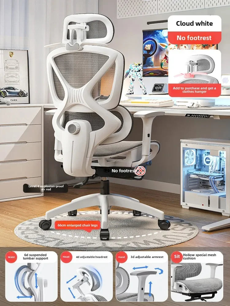 Adjustable Ergonomic Chair with Lumbar Support, Comfortable Gaming Chair for Home and Office, Reclining Office Chair