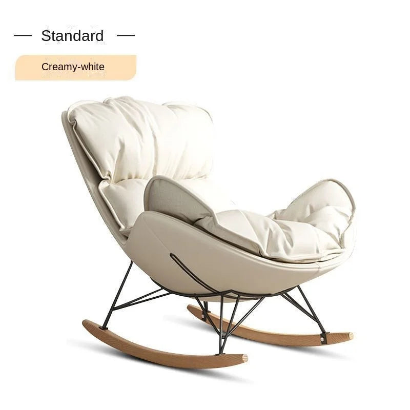 Light Luxury Leisure Style Rocking Lounge Chair Can Be Used For Balcony Rocking Chair Living Room Single Casual Lazy Sofa New