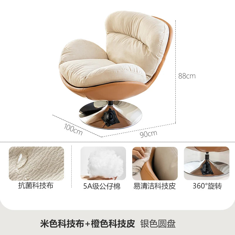 Swivel Office Chairs Arm Gaming Mobile Bedroom Luxury Living Room Chairs Reading Comfortable Relax Sillon Lounge Suite Furniture