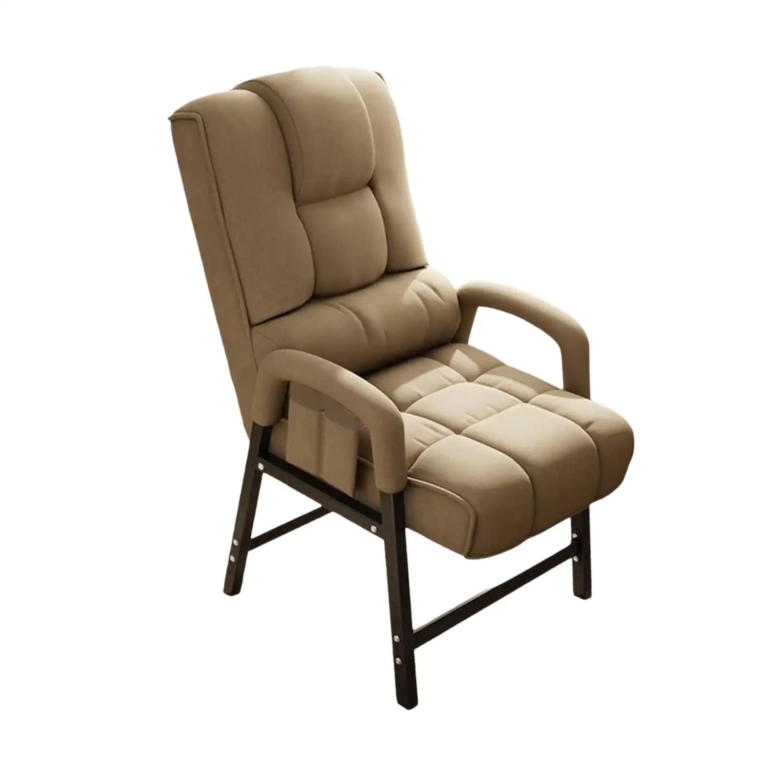 Ergonomic Reclining Chair Padded Cushion Seat High Back Metal Frame Dormitory Thickened Neck Support For Gaming Reading Chair