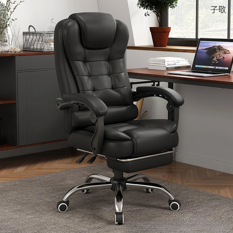Computer chair Household comfortable boss chair Lifting swivel chair Recumbent back office chair