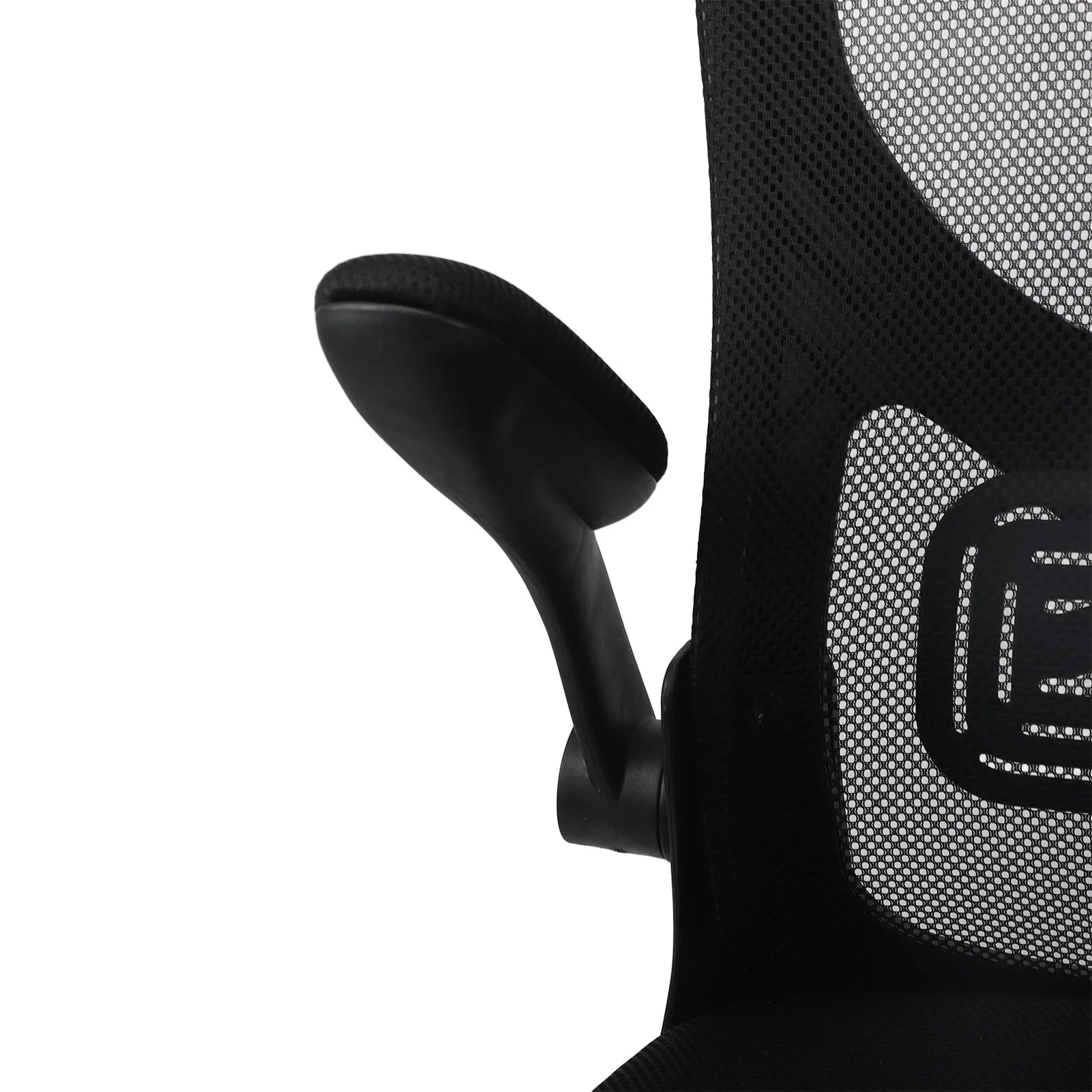 Computer Desk Chair 330.7lb Load Capacity 90 Degree Rotating Armrests Breathable  Chair with 5 Wheels for Home