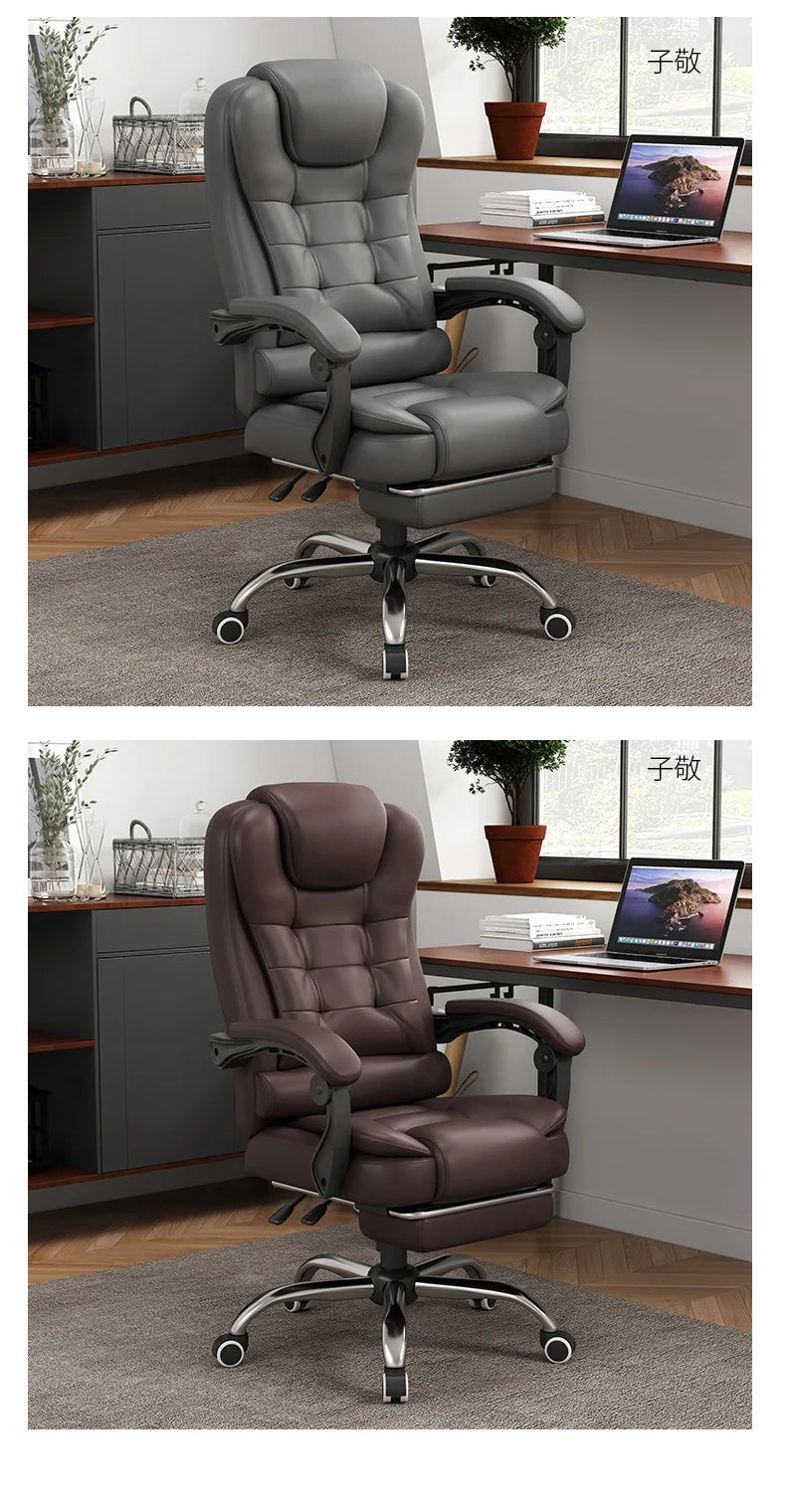 Computer chair Household comfortable boss chair Lifting swivel chair Recumbent back office chair
