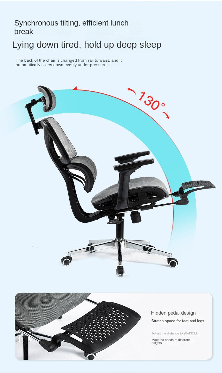 UVR New Gaming Computer Comfort Breathable Mesh Staff Ergonomic Backrest Chair Sponge Cushion Swivel Chair Home Office Chair