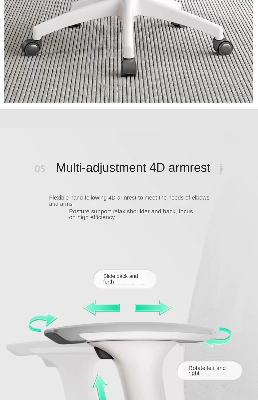 UVR Gaming Computer Chair Sitting Comfort Reclining Boss Chair Breathable Mesh Staff Chair Ergonomic Design Office Chair