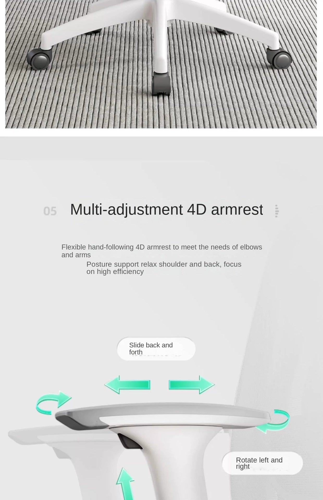 UVR Gaming Computer Chair Sitting Comfort Reclining Boss Chair Breathable Mesh Staff Chair Ergonomic Design Office Chair